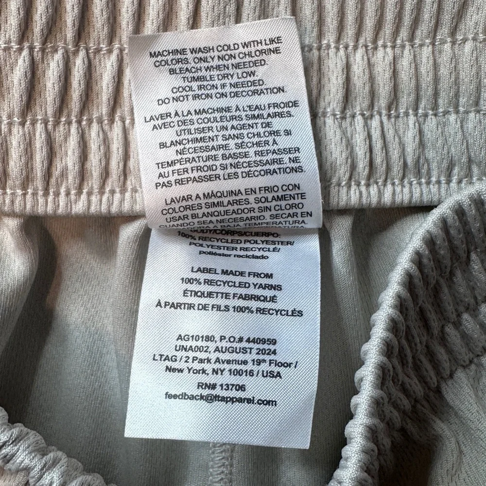Adidas‎ Shorts Kids S 8 Tan Mesh Athletic 3-Stripe AG10180 Activewear